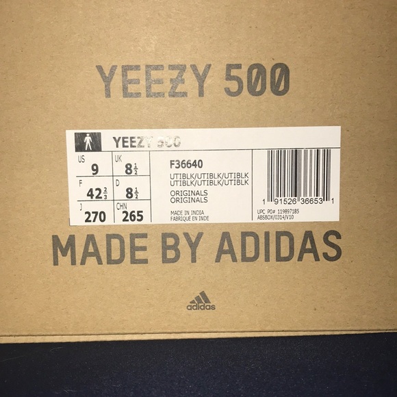 Adidas yeezy 500 utility black - Picture 6 of 6